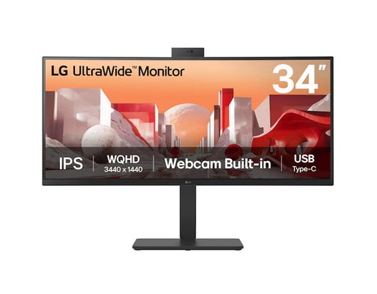 LG 34BA85QE-B UltraWide Curved Monitor