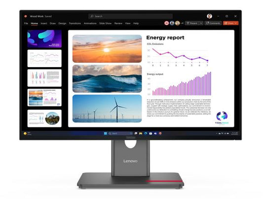 Lenovo ThinkVision P24Q-40 24" QHD USB-C Docking Monitor