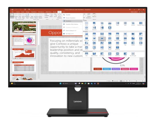 Lenovo ThinkVision T27i-40 27" FHD IPS Monitor