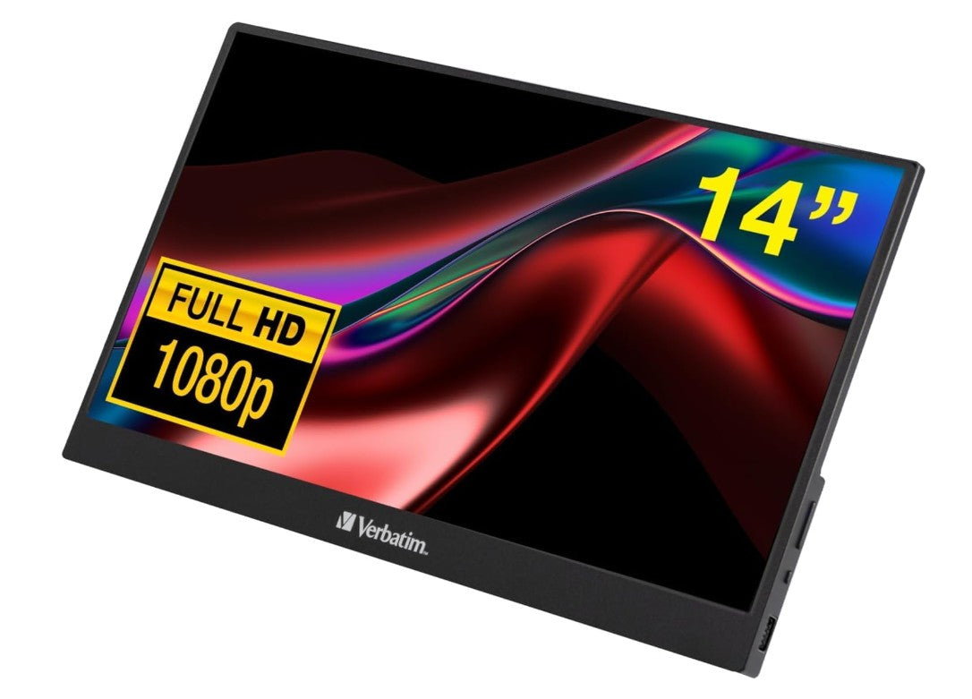 Verbatim 14" IPS FHD Portable Touchscreen Monitor with USB-C