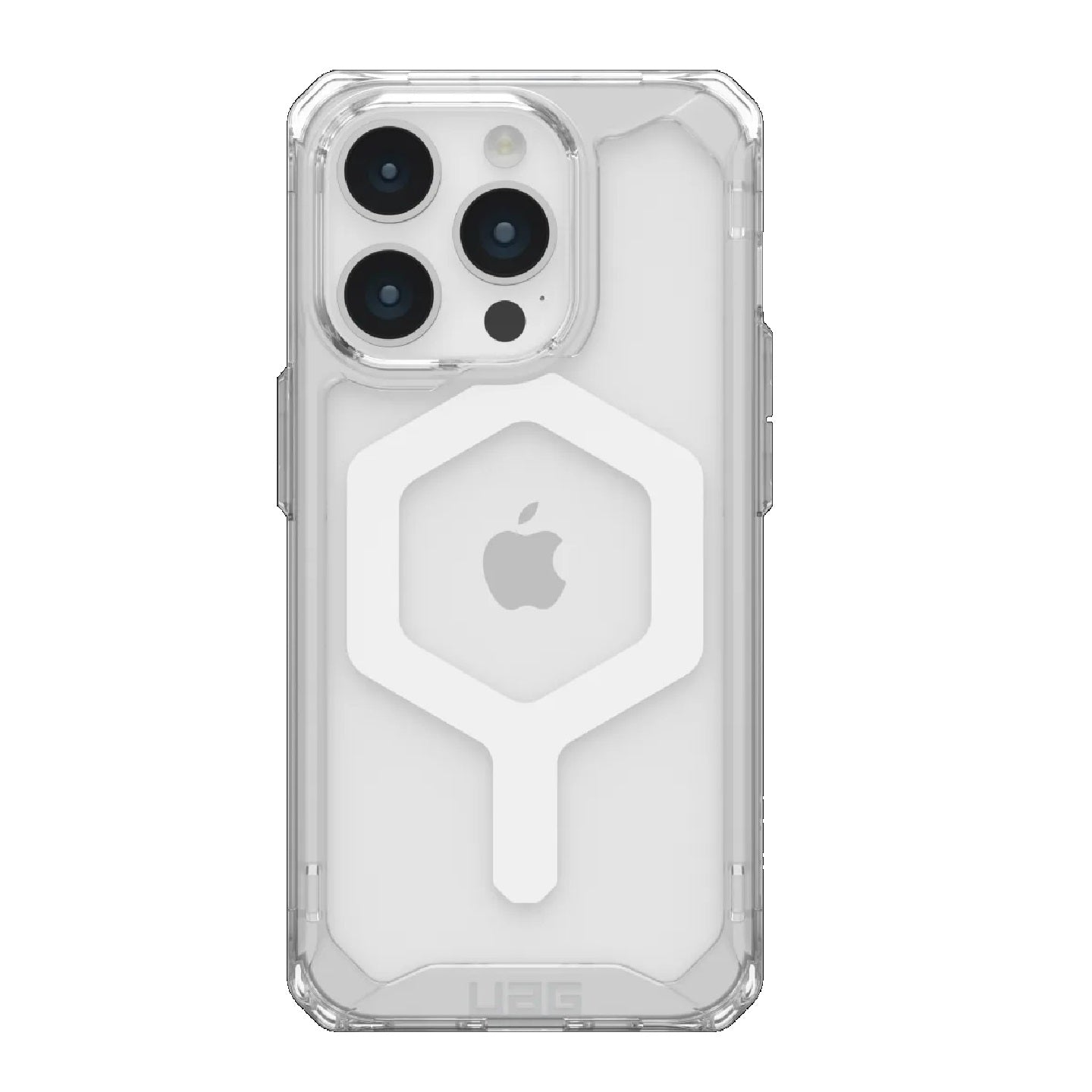 UAG Plyo MagSafe iPhone 15 Pro Rugged Case Ice/White
