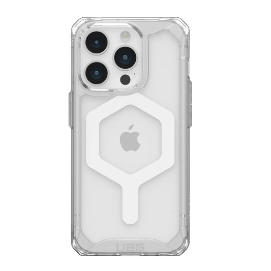 UAG Plyo MagSafe iPhone 15 Pro Rugged Case Ice/White