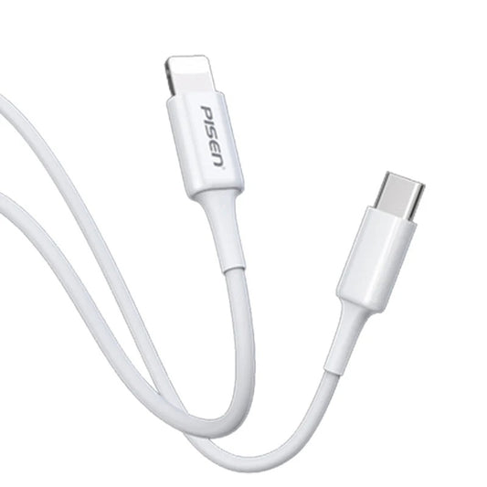 Pisen Mr White Lightning to USB-C PD Fast Charge Cable 2M