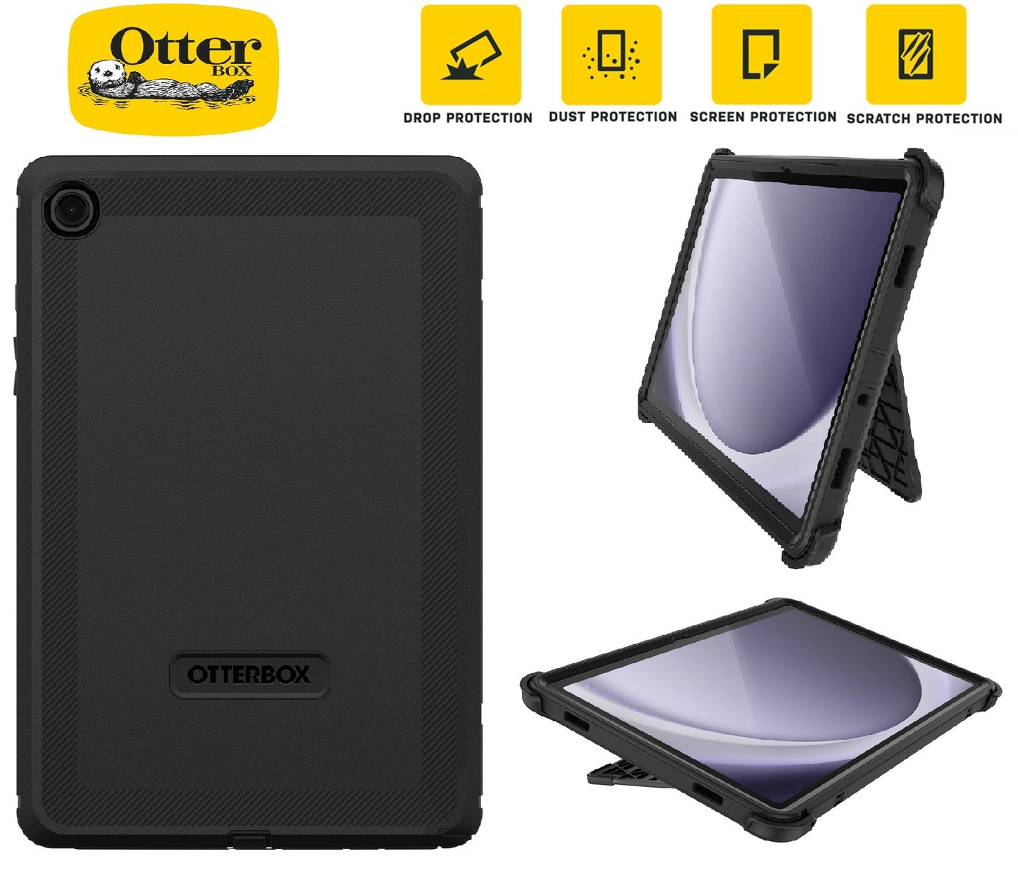 OtterBox Defender Samsung Galaxy Tab A9+ (11") Case - Black