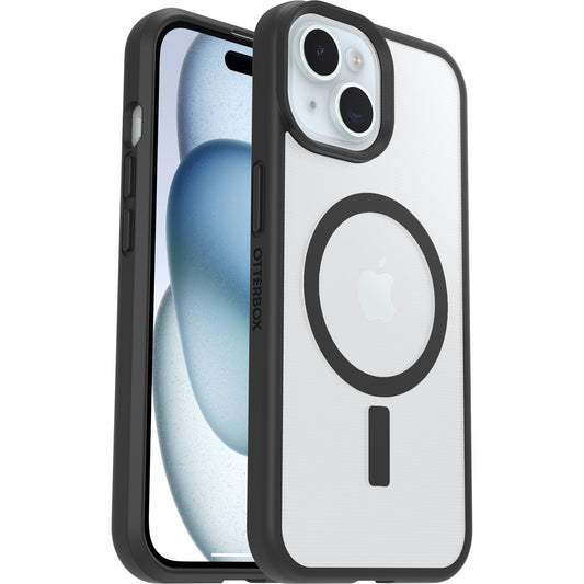 OtterBox React MagSafe iPhone 13–17e Case Black Crystal