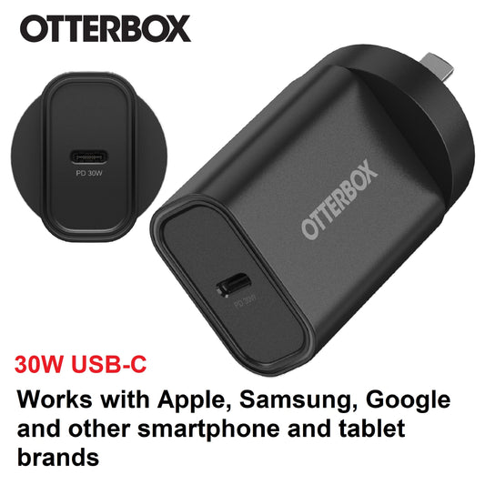 OtterBox 30W USB-C PD Fast Wall Charger - Black