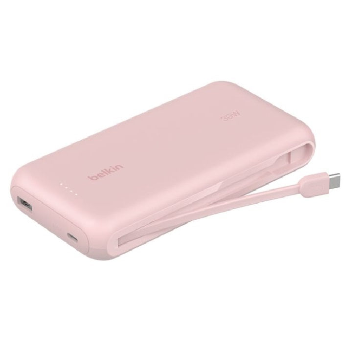Belkin BoostCharge 20K mAh Power Bank with Integrated USB-C Cable