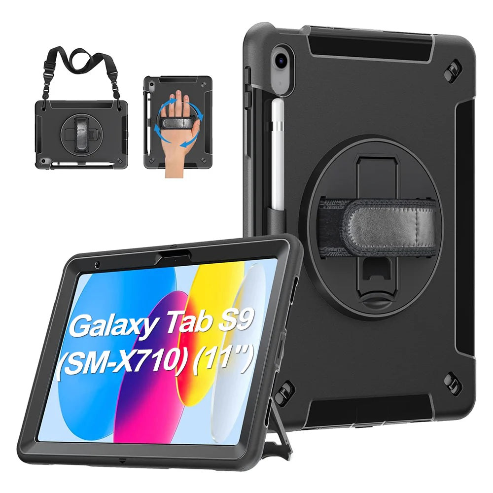 USP Rugged Samsung Galaxy Tab S10/S9 Case with Hand Strap
