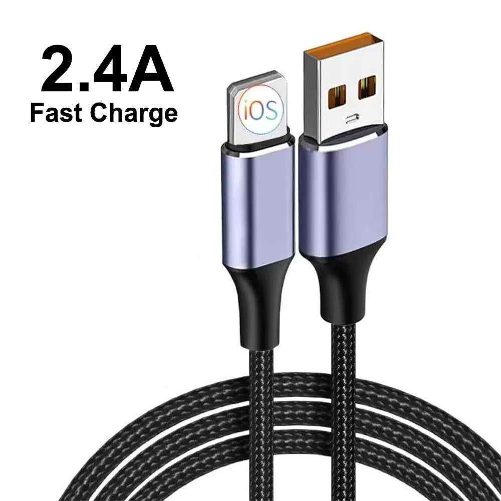 USP Lightning to USB-A Cable 30CM Black