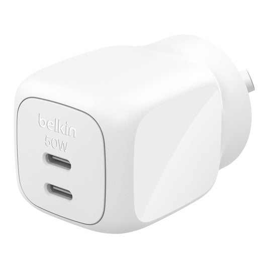 Belkin BoostCharge Pro 50W Dual USB-C Wall Charger