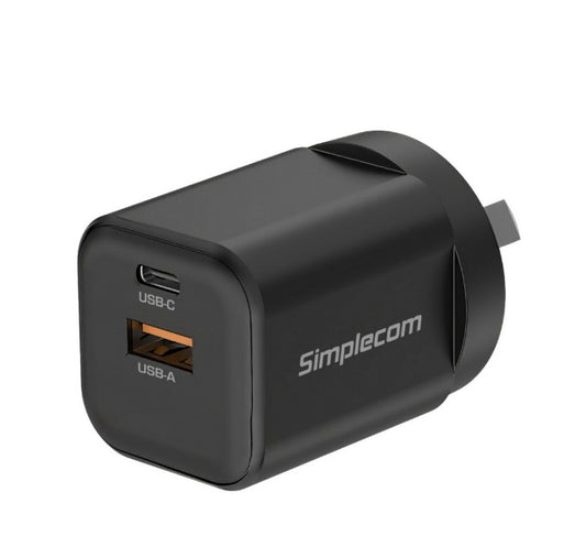 Simplecom CU235 Dual Port PD 35W Wall Charger
