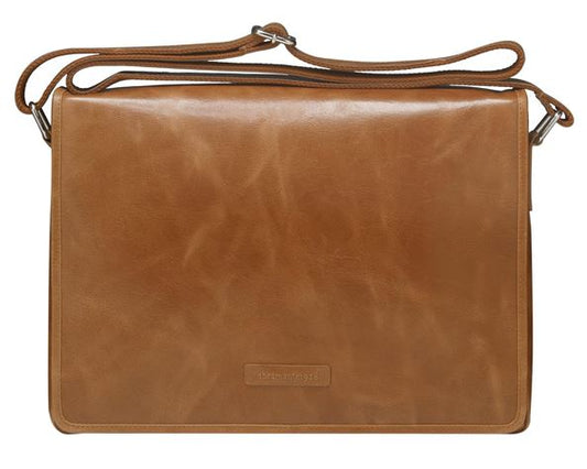 Marselisborg 14' Leather Messenger Business Laptop Bag