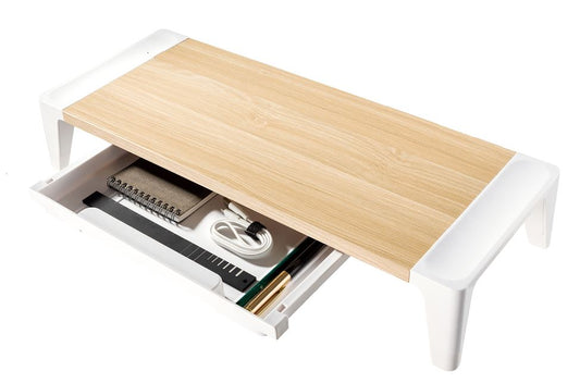 mbeat activiva Eroglife Monitor Stand Riser with Storage Drawer