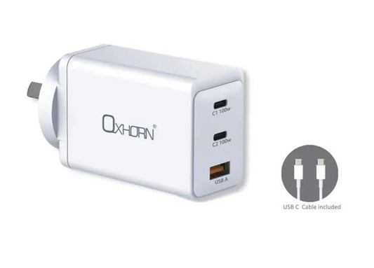 Oxhorn NB-PD100S 100W GaN Fast Charger 3-Port