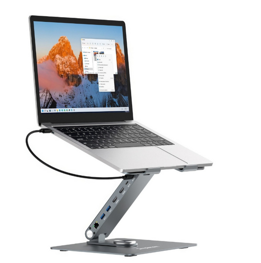 Simplecom CHT660 Adjustable Laptop Stand with USB-C Docking