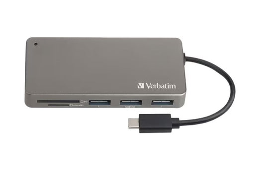 Verbatim USB-C 3.2 Gen 1 Hub with Card Reader