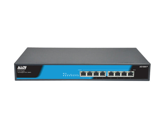 Alloy AS1008-P 8 Port Unmanaged Gigabit PoE Switch