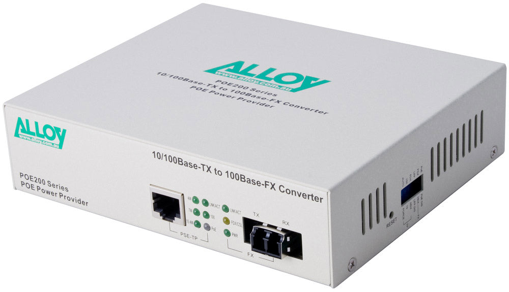 Alloy POE200LC PoE Fast Ethernet Media Converter