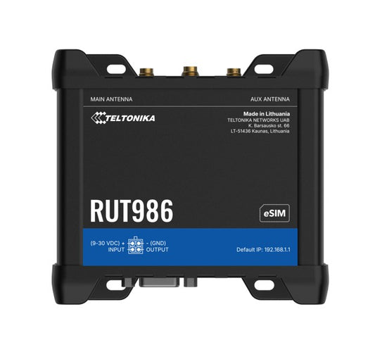 Teltonika RUT986 Industrial LTE Router with Cat 4 Modem