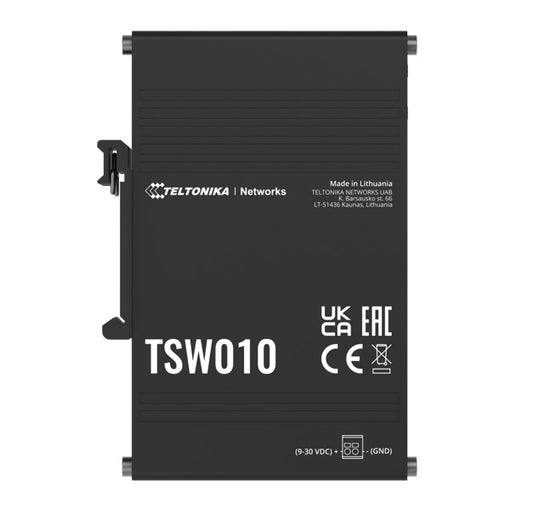 Teltonika TSW010 DIN Rail Ethernet Switch