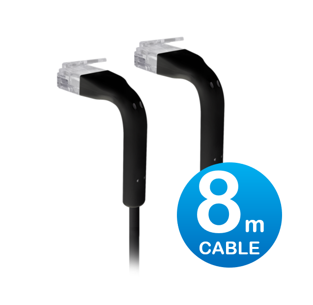 Ubiquiti UniFi 8m Cat6 Patch Cable RJ45 Black