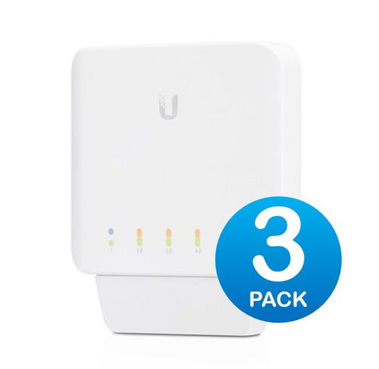 Ubiquiti USW Flex 3 Pack Managed PoE Switch