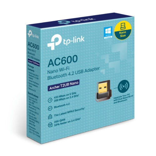 TP-Link Archer T2UB Nano AC600 Wi-Fi Bluetooth USB Adapter