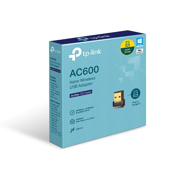 TP-Link Archer T2U Nano AC600 Wireless USB Adapter