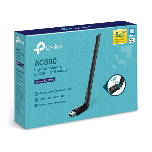 TP-Link Archer T2U Plus AC600 Wi-Fi USB Adapter