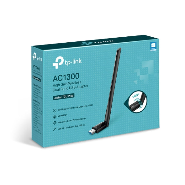 TP-Link Archer T3U Plus AC1300 USB Wi-Fi Adapter