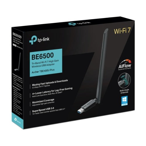 TP-Link Archer TBE400U Plus BE6500 Wi-Fi 7 USB Adapter