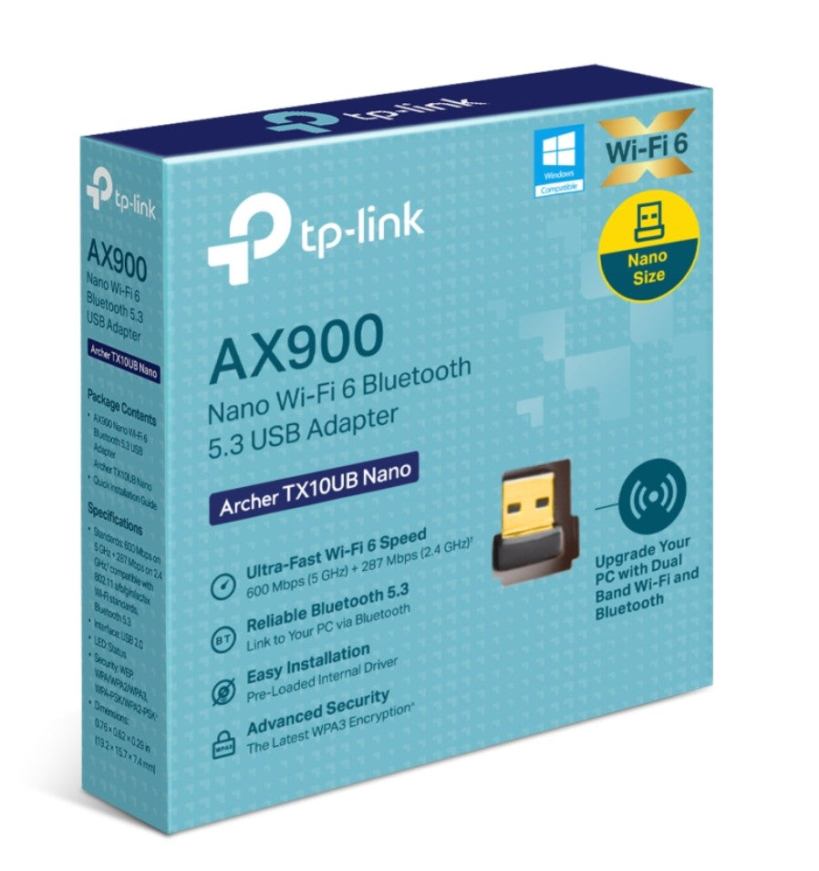 TP-Link Archer TX10UB Nano AX900 Wi-Fi 6 USB Adapter