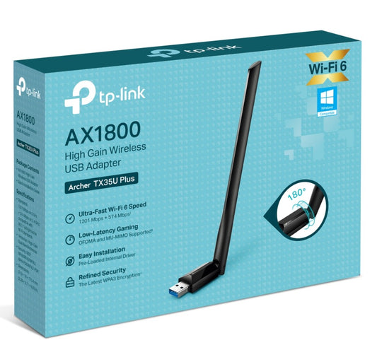 TP-Link Archer TX35U Plus AX1800 Wireless USB Adapter