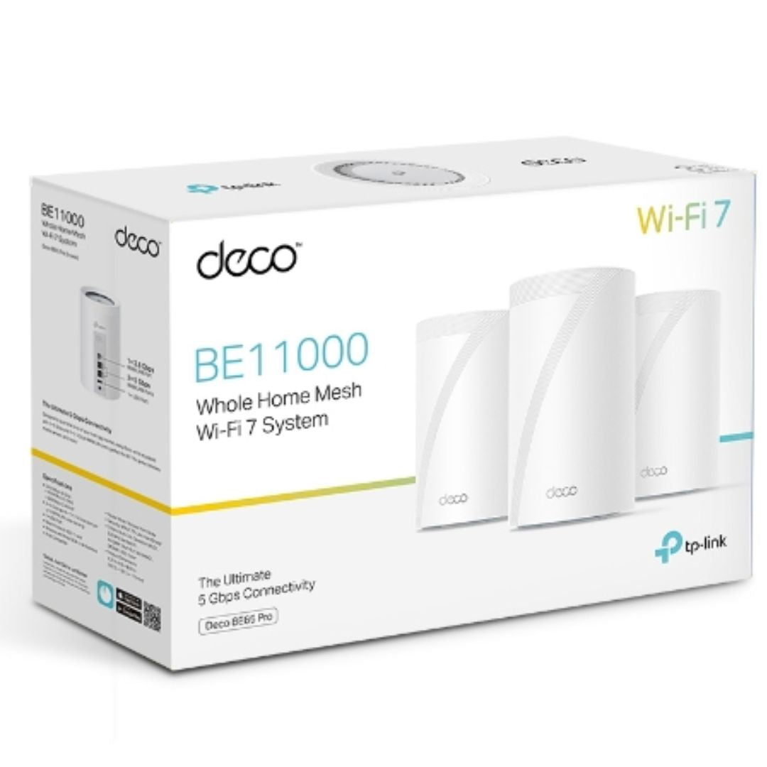 TP-Link Deco BE65 Pro 3-Pack BE11000 WiFi 7 Mesh System