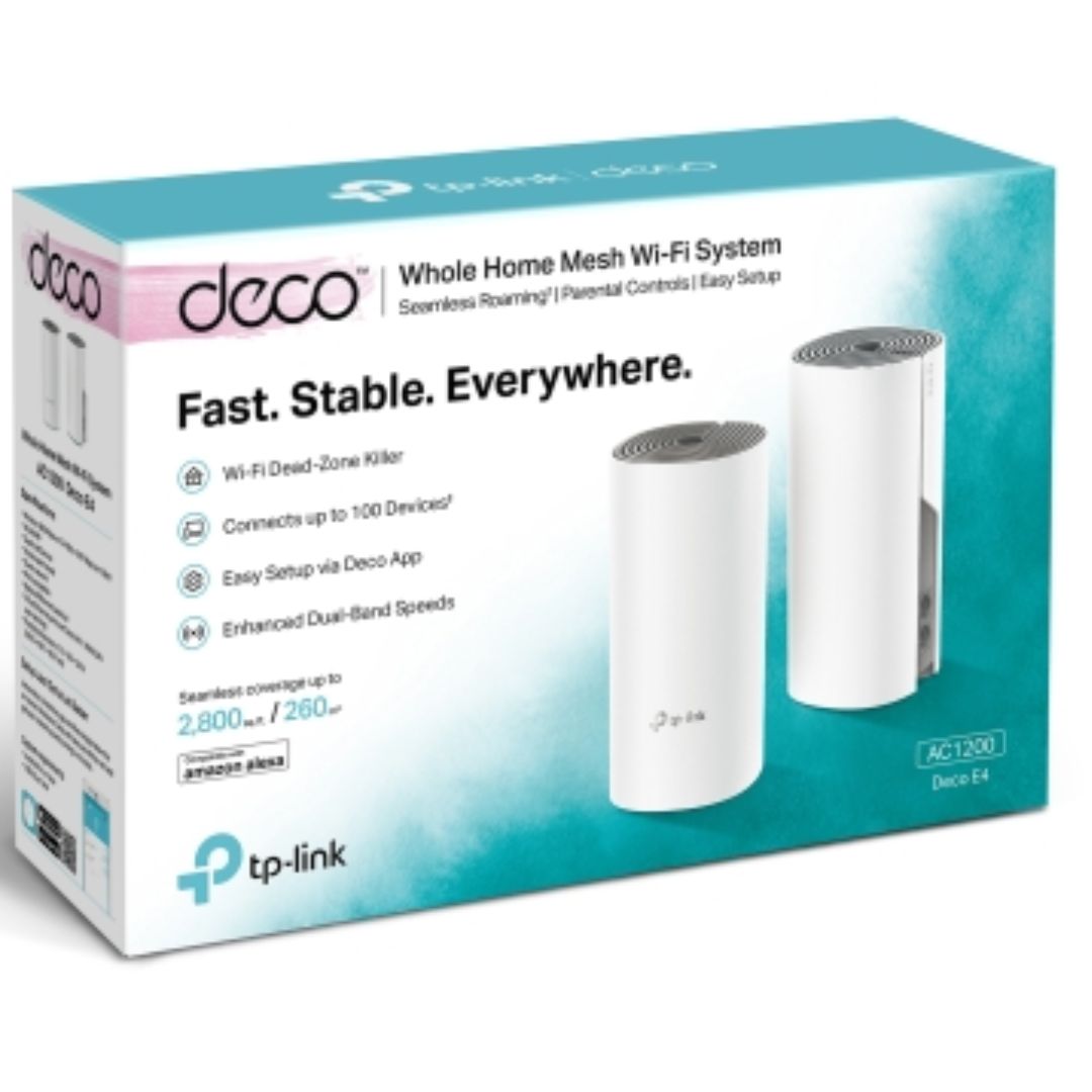 TP-Link Deco E4 (2-pack) AC1200 Mesh Wi-Fi System