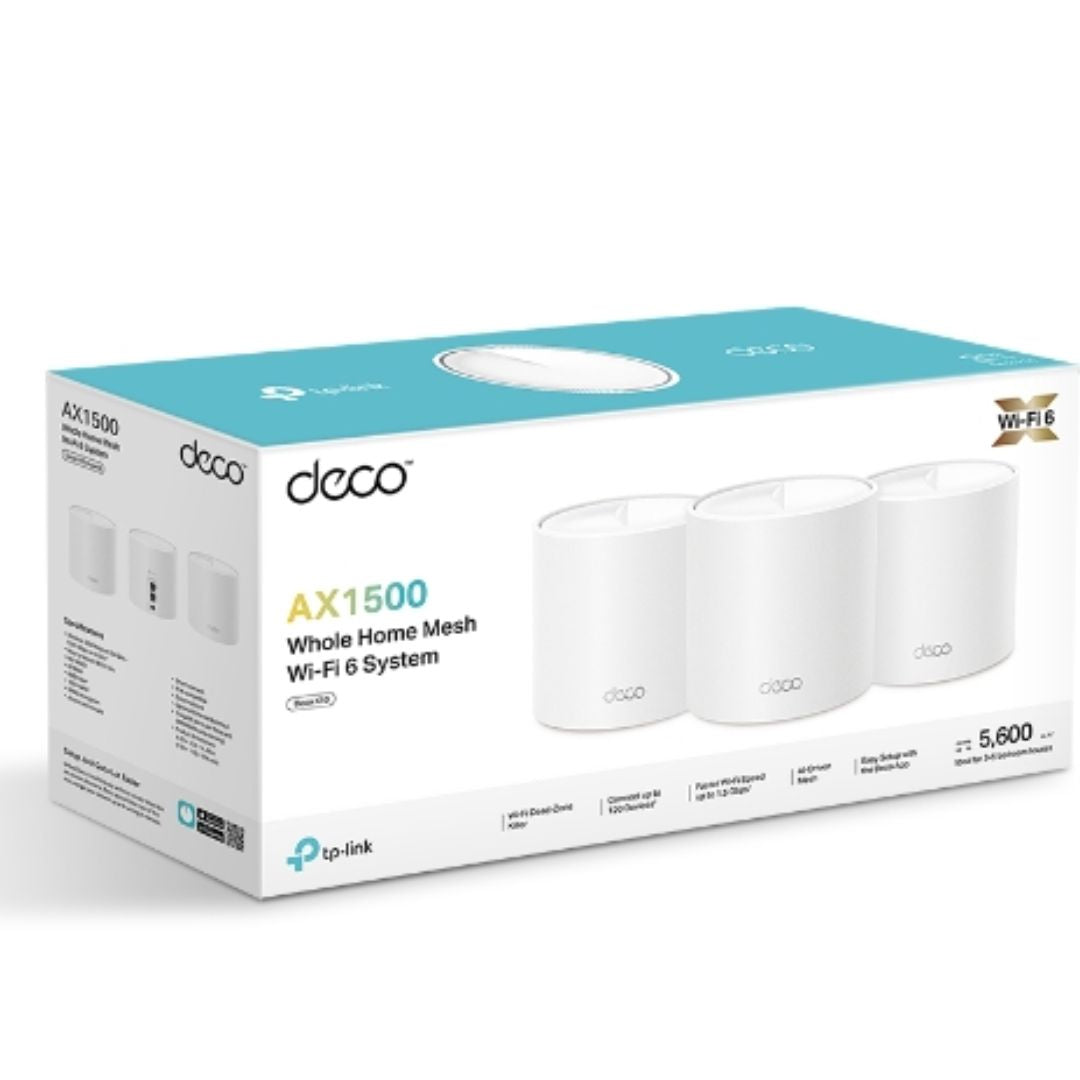 TP-Link Deco X1500 AX1500 Mesh Wi-Fi 6 System (3-Pack)