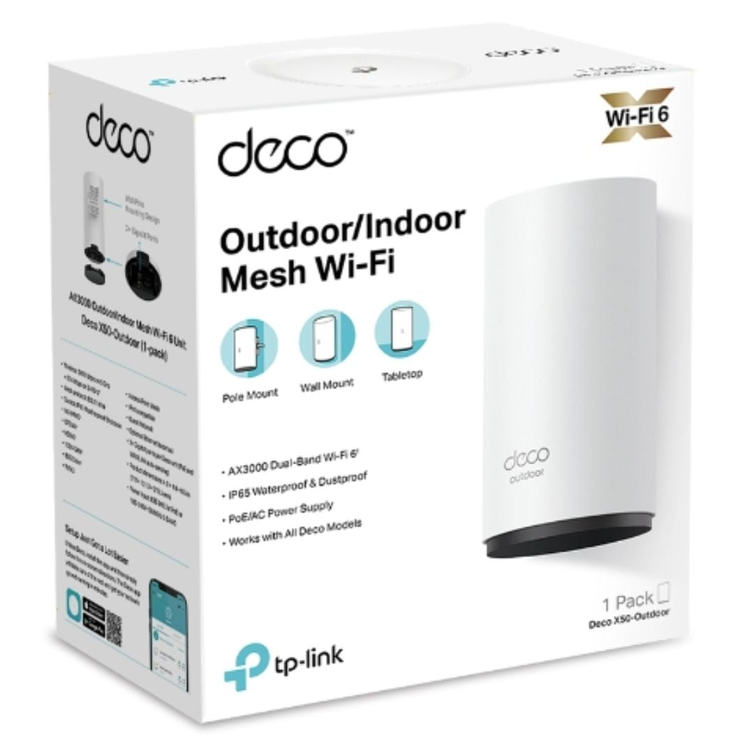 TP-Link Deco X50-Outdoor AX3000 Mesh WiFi 6 Unit