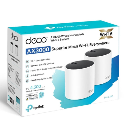 TP-Link Deco X55 (2-pack) AX3000 Mesh WiFi 6 Router