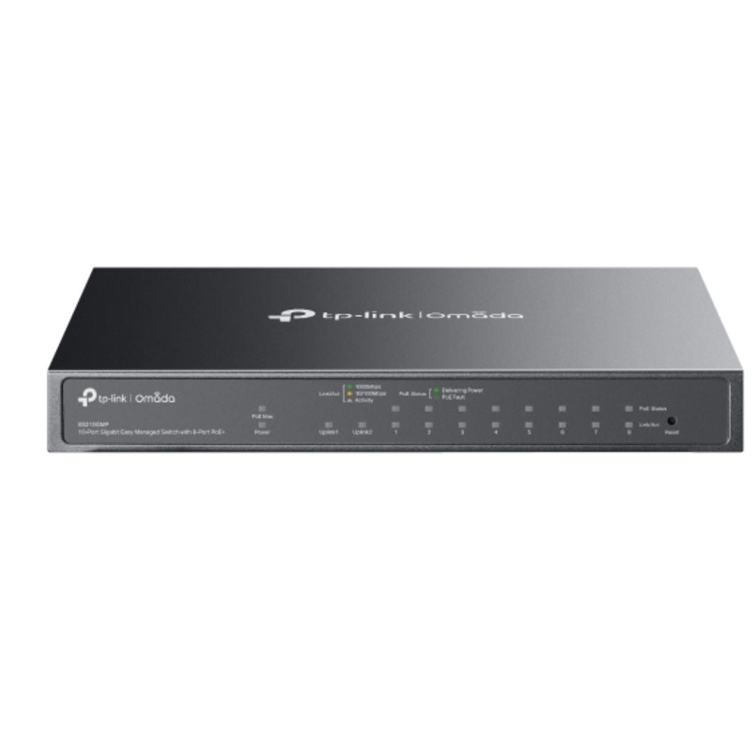 TP-Link ES210GMP Omada 10-Port Gigabit Managed Switch with PoE+
