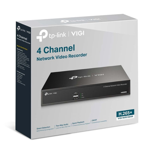 TP-Link VIGI NVR1004H 4-Channel Network Video Recorder