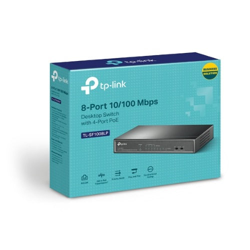 TP-Link TL-SF1008LP 8-Port PoE Desktop Switch