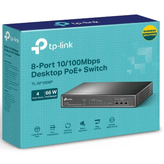 TP-Link TL-SF1008P 8-Port PoE Network Switch