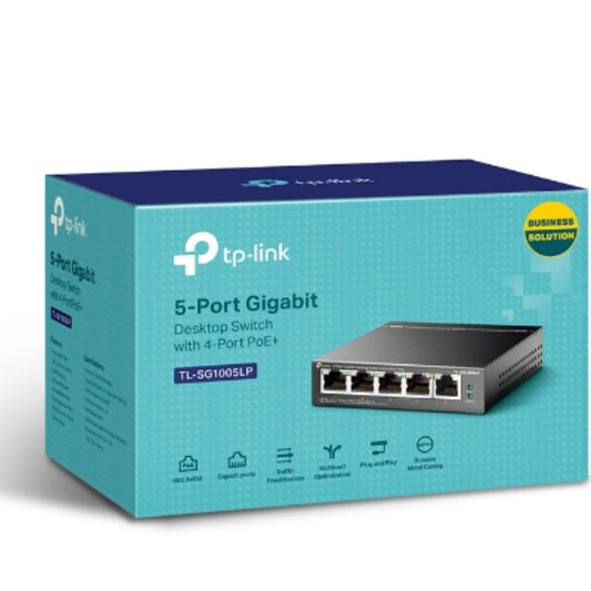 TP-Link TL-SG1005LP 5-Port Gigabit Switch with PoE+