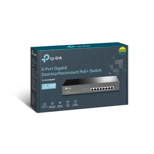 TP-Link TL-SG1008MP 8-Port Gigabit PoE+ Switch