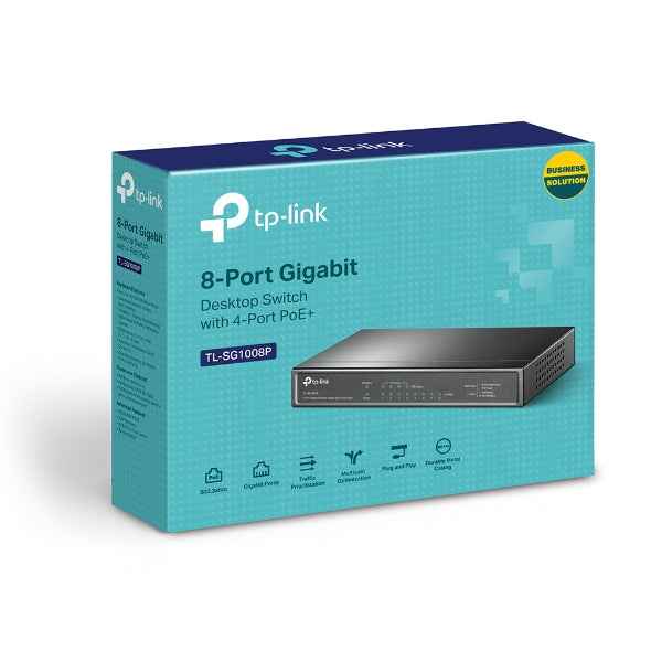 TP-Link TL-SG1008P 8-Port Gigabit Desktop Switch with PoE