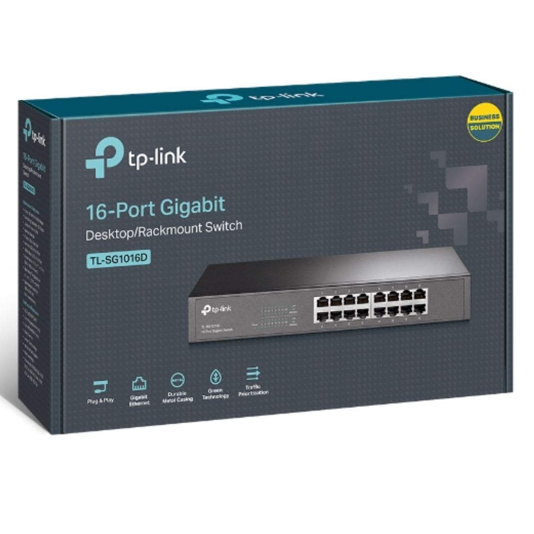 TP-Link TL-SG1016D 16-Port Gigabit Unmanaged Switch