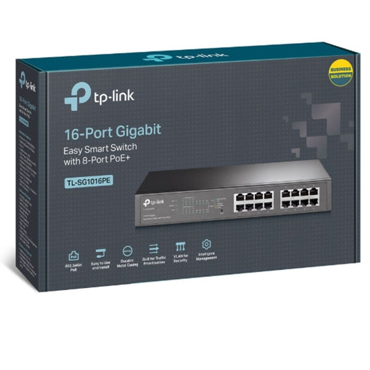TP-Link TL-SG1016PE 16-Port Gigabit Smart Switch with PoE+