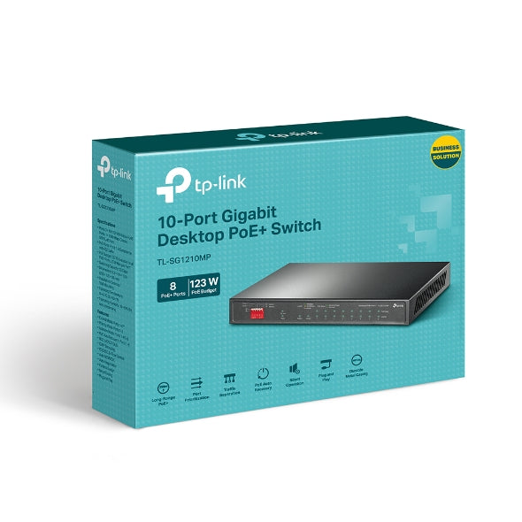 TP-Link TL-SG1210MP 10-Port Gigabit Switch with PoE+