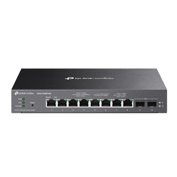 TP-Link SG2210XMP-M2 Omada 10-Port Smart Switch with PoE+