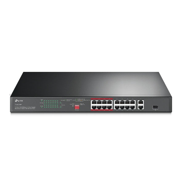 TP-Link TL-SL1218P 16-Port PoE+ Rackmount Switch